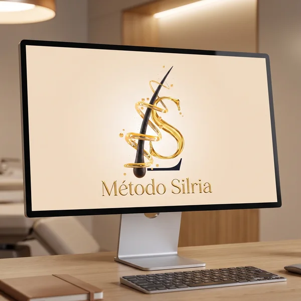 Tela da clínica exibindo o logotipo do Método Silria